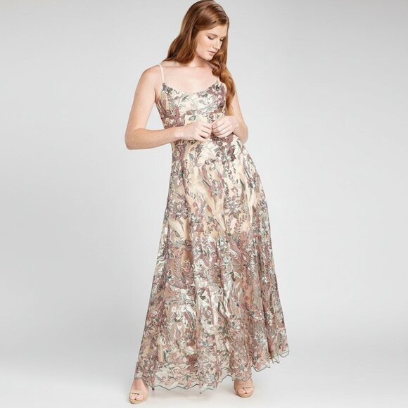 Dress the Population Dresses & Skirts - Dress The Population multi-color sequin dress, size L